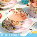 GobekUsa Bone China Tea Set, 1000ml Resistant Pot & Cup for Afternoon Tea