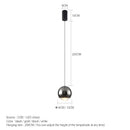 GobekUsa LED Chandelier for Bedroom Kitchen Study Chrome Gold Modern Pendant Light