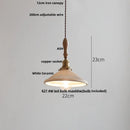 GobekUsa LED Pendant Light Ash Wood White Ceramic Japanese Style Hanging Lamp