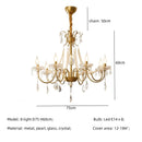 GobekUsa Crystal LED Chandelier Living Room Luxury Lighting E14 Pendant Lamparas