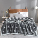 GobekUsa Cozy Flocked Raschel Blanket | Soft & Warm Double-Sided Winter Bedding