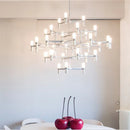GobekUsa Crown Major Chandelier: Modern Luxury LED Light for Kitchen, Hotel, Living Room