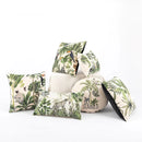 GobekUsa Jungle Cartoon Print Velvet Cushion Cover - Hawaiian Decor for Sofa
