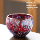 GobekUsa 170ml Ceramic Coffee Cup Kung Fu Tea Cups Pottery Drinkware Egg Style
