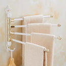 GobekUsa Antique Carved Swivel Towel Hanger, Wall Mounted Folding Towel Bar, Bathroom Towel Holder