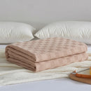 GobekUsa Cotton Waffle Towel Quilt Single Blanket for Office & Picnics
