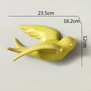 GobekUsa Flying Bird Ceramic Wall Ornament Simulation Room Decoration Indoor Accent