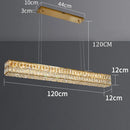 GobekUsa Crystal Chandelier Pendant Light for Living and Dining Room Lighting