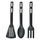 GobekUsa Kitchen Utensils Set Silicone Spatula Slotted Spoon Portable Camping Cutlery