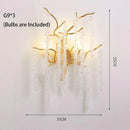 GobekUsa Gold Glass LED Crystal Chandeliers for Luxe Dining Room Decor