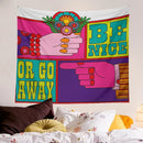 GobekUsa Baphomet Psychedelic Hippie Tapestry Wall Hanging Beach Mat Decor