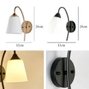 GobekUsa Gold Glass Wall Lamp Bedroom Sconce for Hotel Living Room Aisle Staircase