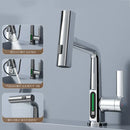 GobekUsa Digital Display Waterfall Basin Faucet with Temperature Control and Lift Sprayer