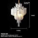 GobekUsa LED Flower Tassels Ceiling Chandelier for Living Room, Staircase - Elegant Villa Pendant Light