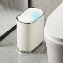 GobekUsa Light Luxury Bathroom Trash Can with Lid for Kitchen, Living Room - Waterproof Narrow Waste Bin