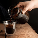 GobekUsa 5PCS Double Wall Glass Coffee Mugs Set, 150ml Insulated Cups for Bar Tea Juice