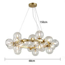 GobekUsa LED Pendant Light Chandeliers for Modern Home Decor Living Room Dining Room Lighting