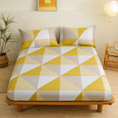 GobekUsa Geometric Figure Sheet Set with 2 Pillowcases for Bedroom All Seasons