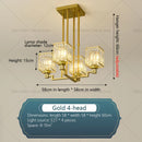 GobekUsa Crystal Chandelier: Modern Light Luxury for Living Room, Bedroom, Restaurant, Villa, Hotel