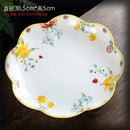 GobekUsa Easter Tulip Dinnerware Set & Serving Pieces for Home Kitchen.