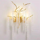 GobekUsa Crystal LED Wall Light Sconces for Living Room Bedroom, Modern Interior Wall Lamp