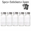 GobekUsa Glass Seasoning Jar Set Kitchen Spice Box Canister BBQ Bottle Jar