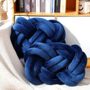GobekUsa Blue Handmade Knot Throw Pillows for Couch - Soft Decorative Comfort Pillow