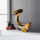 GobekUsa Black Gold Brass Bathroom Faucet Mixer Sink Tap Deck Mounted Chrome Gray