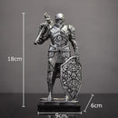 GobekUsa Heavy Armored Knight Resin Statue Decoration for Desk and Room Aesthetic