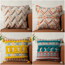 GobekUsa Boho Fringe Pillow Covers 45x45 - Luxury Decorative Cushions for Sofa and Bed