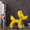 GobekUsa Banana Balloon Dog Sculpture - Modern Pop Art Resin Statue for Home Decor