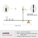 GobekUsa Glass Chandelier Pendant Light for Dining Room Kitchen Fixtures