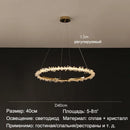 GobekUsa Golden Crystal LED Round Chandelier for Luxury Indoor Lighting