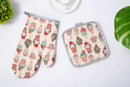 GobekUsa Cotton Kitchen Baking Microwave Gloves for Heat Resistant Baking Oven Safety