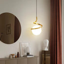 GobekUsa LED Spiral Pendant Lights Chandelier for Living Room Bedroom Lighting