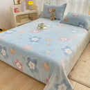 GobekUsa Cartoon Flannel Blanket: Cozy All-Season Sofa Cover & Bed Sheet