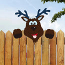 GobekUsa Christmas Door Frame Decor Set - Festive Wooden Xmas Pendants & Merry Santa Claus Stickers