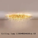 GobekUsa Gold Chandelier Glass Pendant Lamp for Home Decor - Modern Luxury Lighting