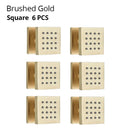 GobekUsa Brass Body Round Shower SPA Jets for Luxurious Bathroom Massage Experience