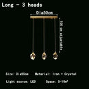 GobekUsa Crystal Chandelier LED Pendant Lights High-end Nordic Modern Style Indoor Lighting