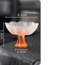 GobekUsa Lotus Flower Glass Tea Cups - Set of 2