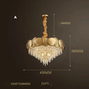 GobekUsa Crystal Chandelier: Modern LED Tassels Stainless Steel Pendant Light for Living Room
