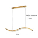 GobekUsa Crystal LED Pendant: Modern Minimalist Chandelier for Home Dining Living Room Decor