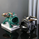 GobekUsa Bulldog Remote Control Storage: Office & Living Room Decor Ornament