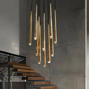 GobekUsa Gold Copper Chandelier for Living Room, Staircase, Foyer, Dining Room, Cafe, Bar