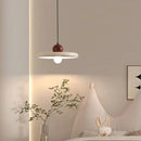 French Cream Flying Saucer Metal Pendant Light