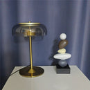 GobekUsa Elegant Mushroom Glass Bowl Table Lamp for Modern Nordic Living Spaces