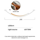 GobekUsa Designer LED Tube Suspension Chandelier for Living Room and Bar