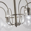 GobekUsa Glass LED Chandelier: Retro Bauhaus Design for Living Room, Bedroom, Kitchen, or Dining Table