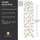 GobekUsa Crystal Bubble Ball Pendant Light for Home Decor and Hospitality Spaces